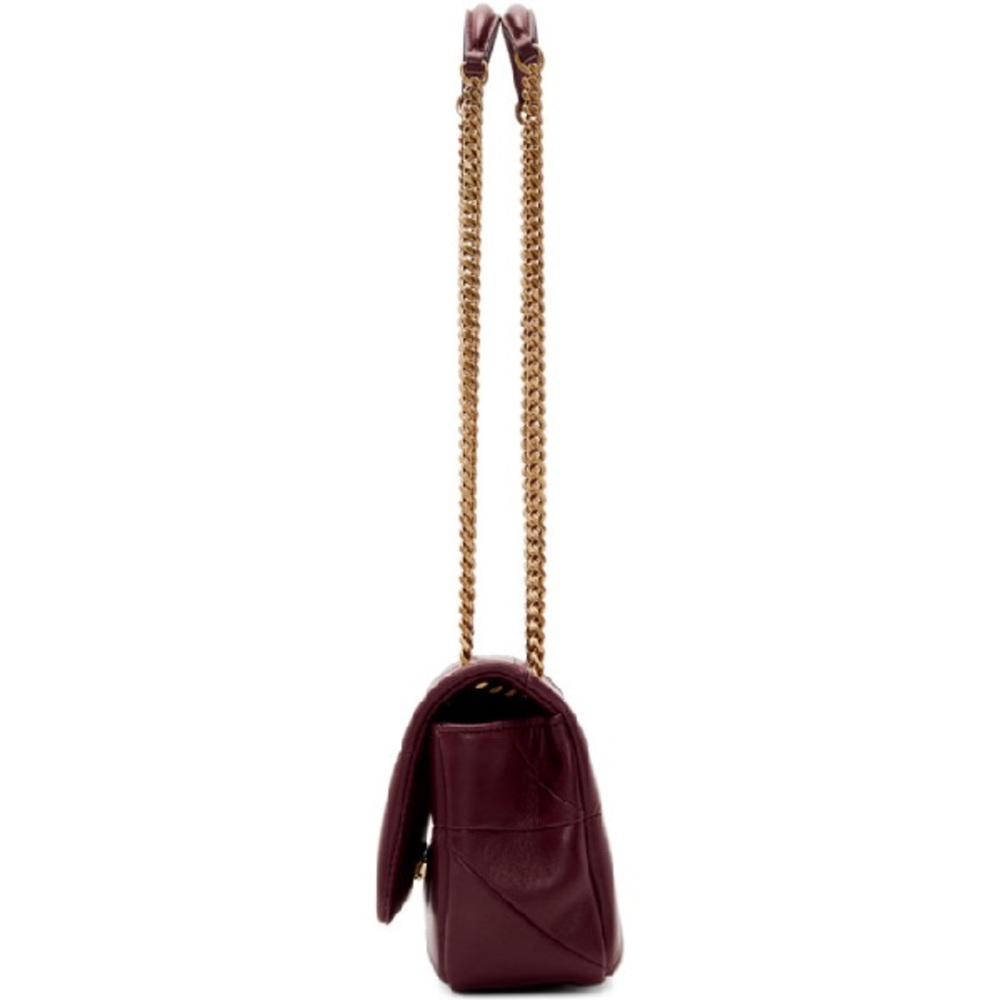 Saint Laurent Medium Jamie Bag In Burgundy - Picture 10 of 10